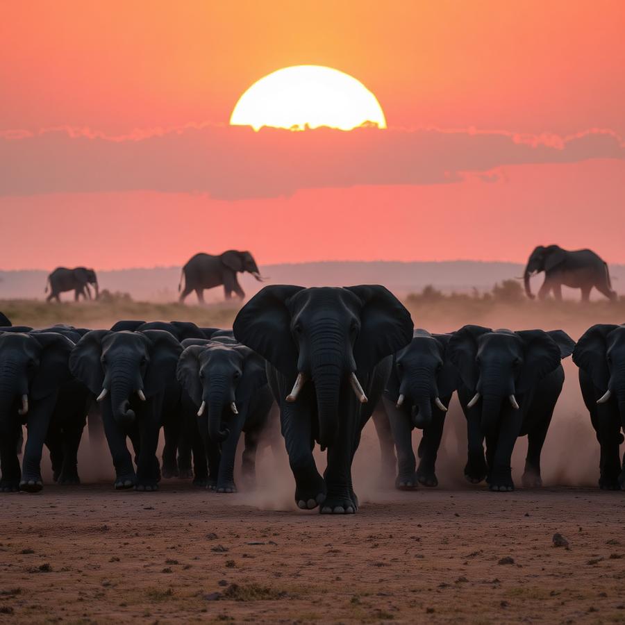 African Elephant in its natural habitat
